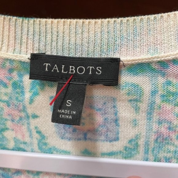 Small Light Talbots Sweater pastel colors - Picture 2 of 3